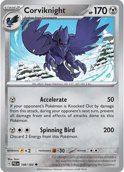 Corviknight #148 from Paldea Evolved