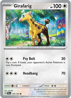 Girafarig #154 from Paldea Evolved