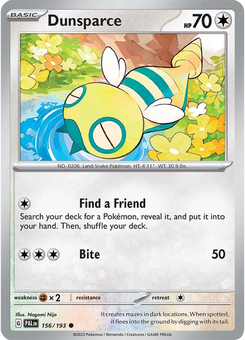 Dunsparce #156 from Paldea Evolved