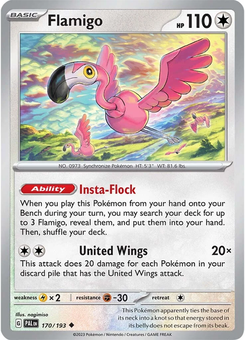 Flamigo #170 from Paldea Evolved