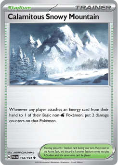 Calamitous Snowy Mountain #174 from Paldea Evolved