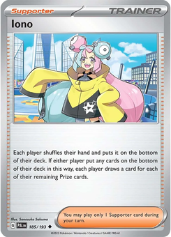 Iono #185 from Paldea Evolved