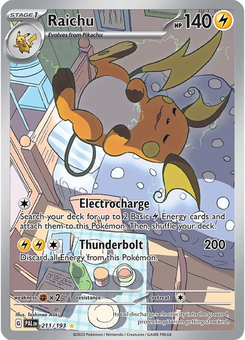 Raichu #211 from Paldea Evolved
