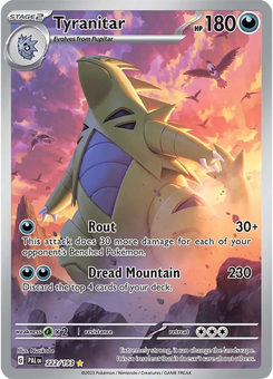 Tyranitar #222 from Paldea Evolved