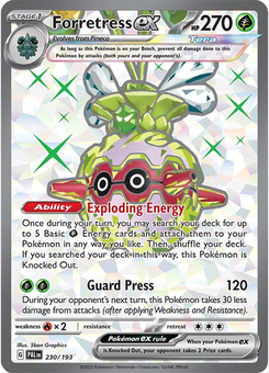 Forretress ex #230 from Paldea Evolved