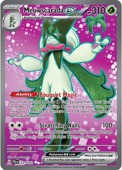 Meowscarada ex #231 from Paldea Evolved