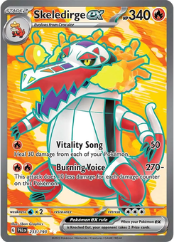 Skeledirge ex #233 from Paldea Evolved