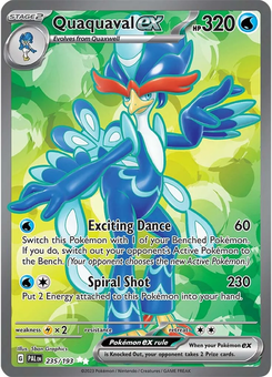 Quaquaval ex #235 from Paldea Evolved