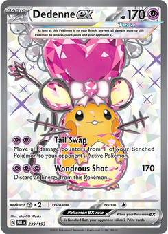 Dedenne ex #239 from Paldea Evolved