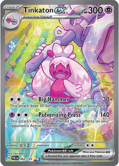 Tinkaton ex #262 from Paldea Evolved
