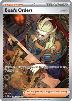 Boss's Orders (Ghetsis) #265 from Paldea Evolved