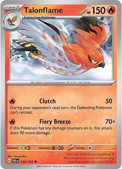 Talonflame #30 from Paldea Evolved