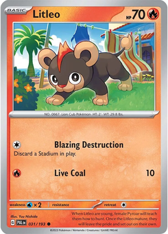 Litleo #31 from Paldea Evolved