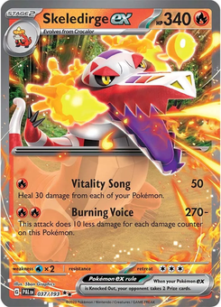 Skeledirge ex #37 from Paldea Evolved