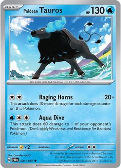 Paldean Tauros #41 from Paldea Evolved