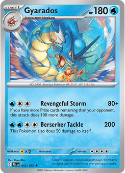 Gyarados #43 from Paldea Evolved