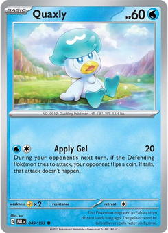 Quaxly #49 from Paldea Evolved