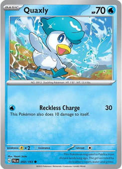 Quaxly #50 from Paldea Evolved