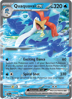 Quaquaval ex #52 from Paldea Evolved