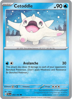 Cetoddle #53 from Paldea Evolved