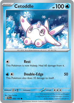 Cetoddle #54 from Paldea Evolved