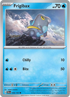 Frigibax #58 from Paldea Evolved