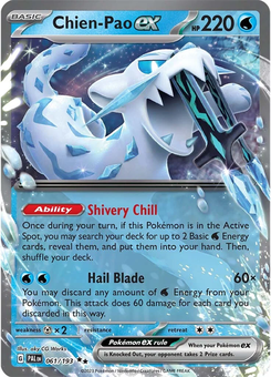 Chien-Pao ex #61 from Paldea Evolved