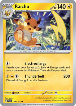 Raichu #64 from Paldea Evolved