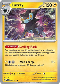 Luxray #71 from Paldea Evolved