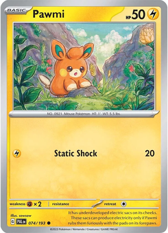 Pawmi #74 from Paldea Evolved