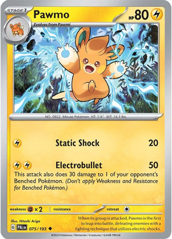 Pawmo #75 from Paldea Evolved