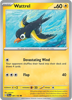 Wattrel #81 from Paldea Evolved