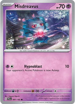 Misdreavus  #87 from Paldea Evolved
