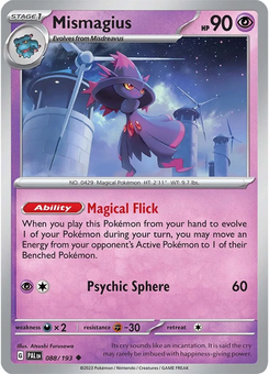 Mismagius #88 from Paldea Evolved