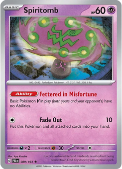 Spiritomb #89 from Paldea Evolved