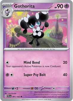 Gothorita #91 from Paldea Evolved