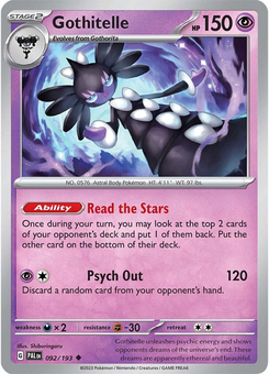 Gothitelle #92 from Paldea Evolved
