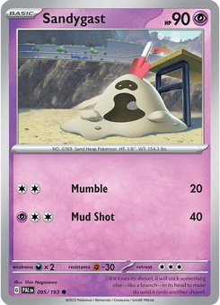 Sandygast #95 from Paldea Evolved