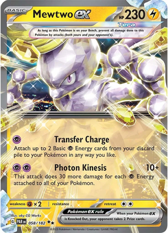 Mewtwo ex #58 from Paradox Rift