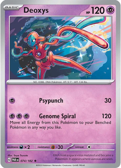 Deoxys #74 from Paradox Rift