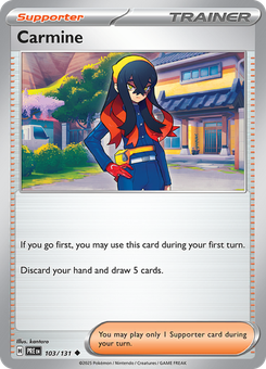 Carmine #103 from Prismatic Evolutions