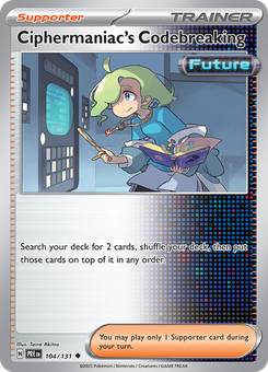 Ciphermaniac's Codebreaking #104 from Prismatic Evolutions