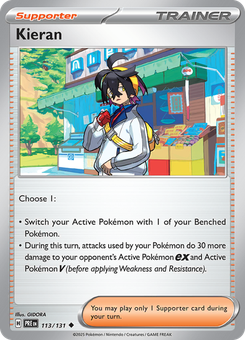 Kieran #113 from Prismatic Evolutions