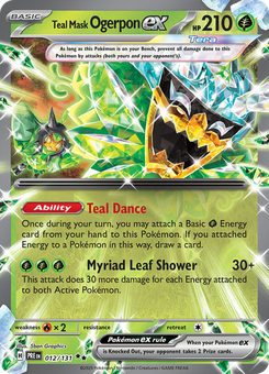 Teal Mask Ogerpon ex #12 from Prismatic Evolutions