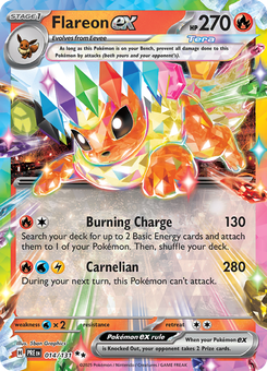 Flareon ex #14 from Prismatic Evolutions