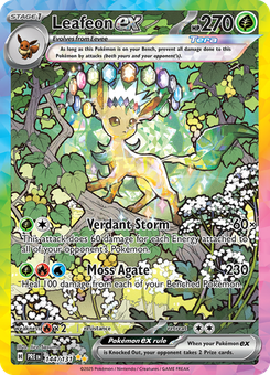 Leafeon ex #144 from Prismatic Evolutions