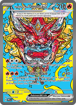 Hearthflame Mask Ogerpon ex #148 from Prismatic Evolutions