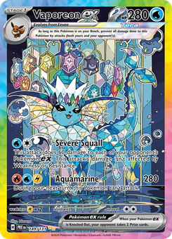 Vaporeon ex #149 from Prismatic Evolutions