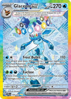 Glaceon ex #150 from Prismatic Evolutions