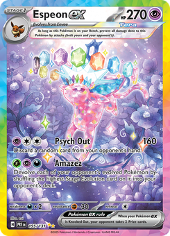 Espeon ex #155 from Prismatic Evolutions